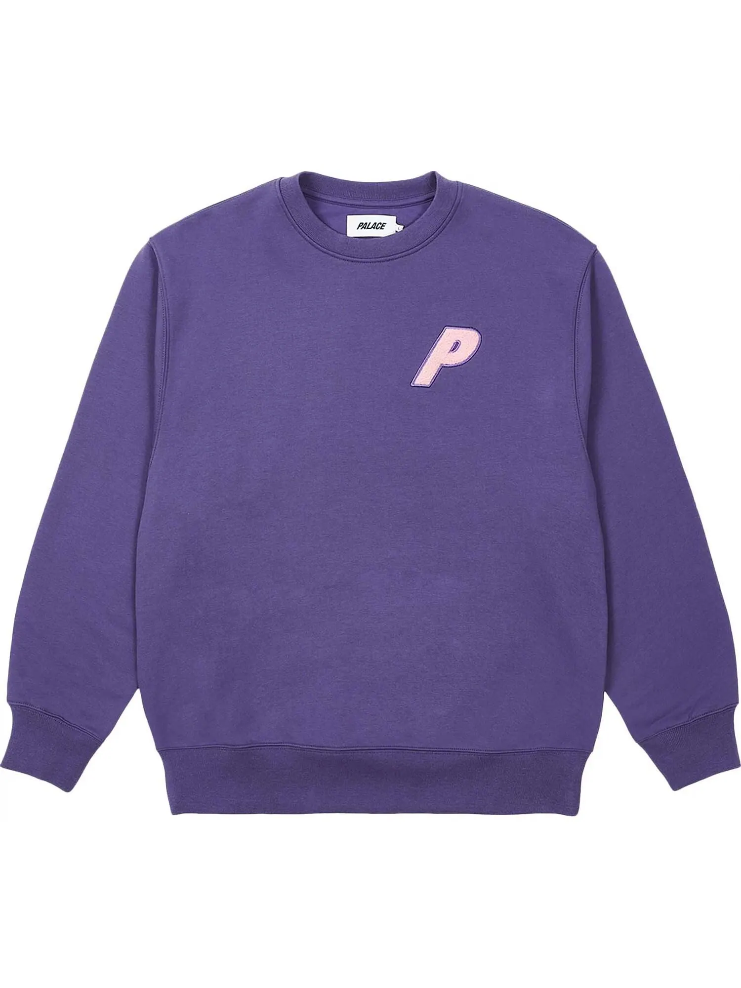 Свитшот Palace Fleece Tri-Ferg Crew — фиолетовый
