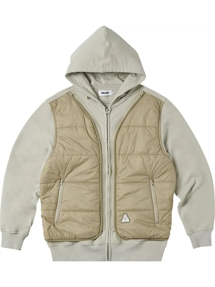 Толстовка Palace Tactical Zip Hood 'Bone' — изображение 1 из 3, бежевый