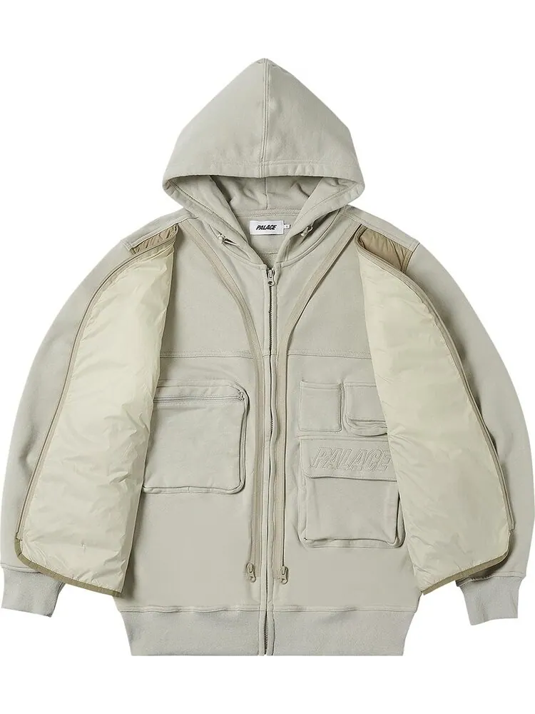 Толстовка Palace Tactical Zip Hood 'Bone' — изображение 3 из 3, бежевый