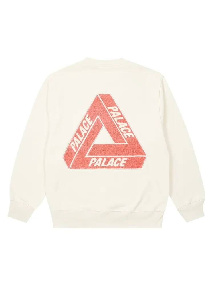 Толстовка Palace Fleece Tri-Ferg Crew 'Soft White' — изображение 2 из 2, белый