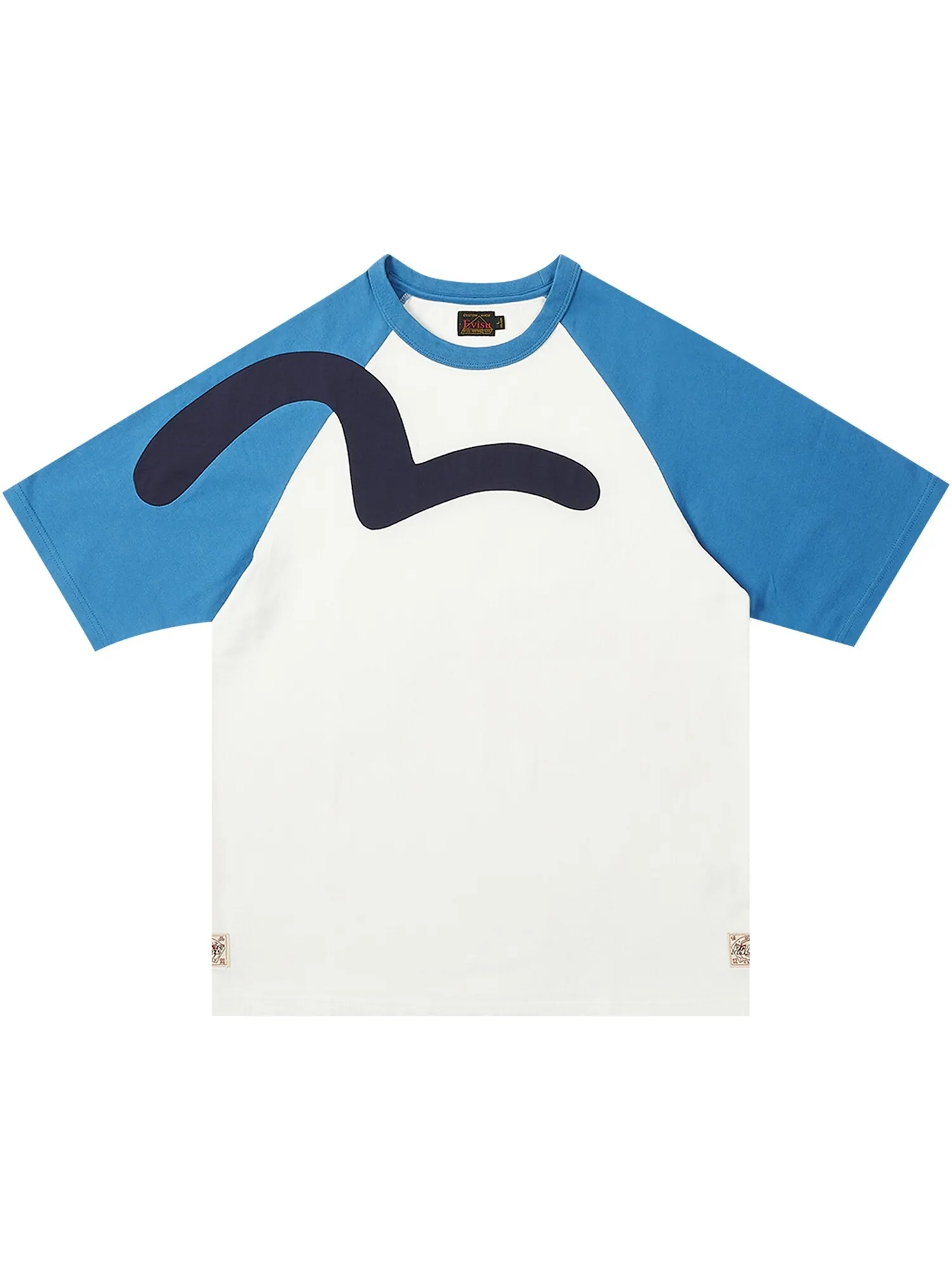 Футболка Palace x Evisu Seagull Raglan Off White — изображение 1 из 2