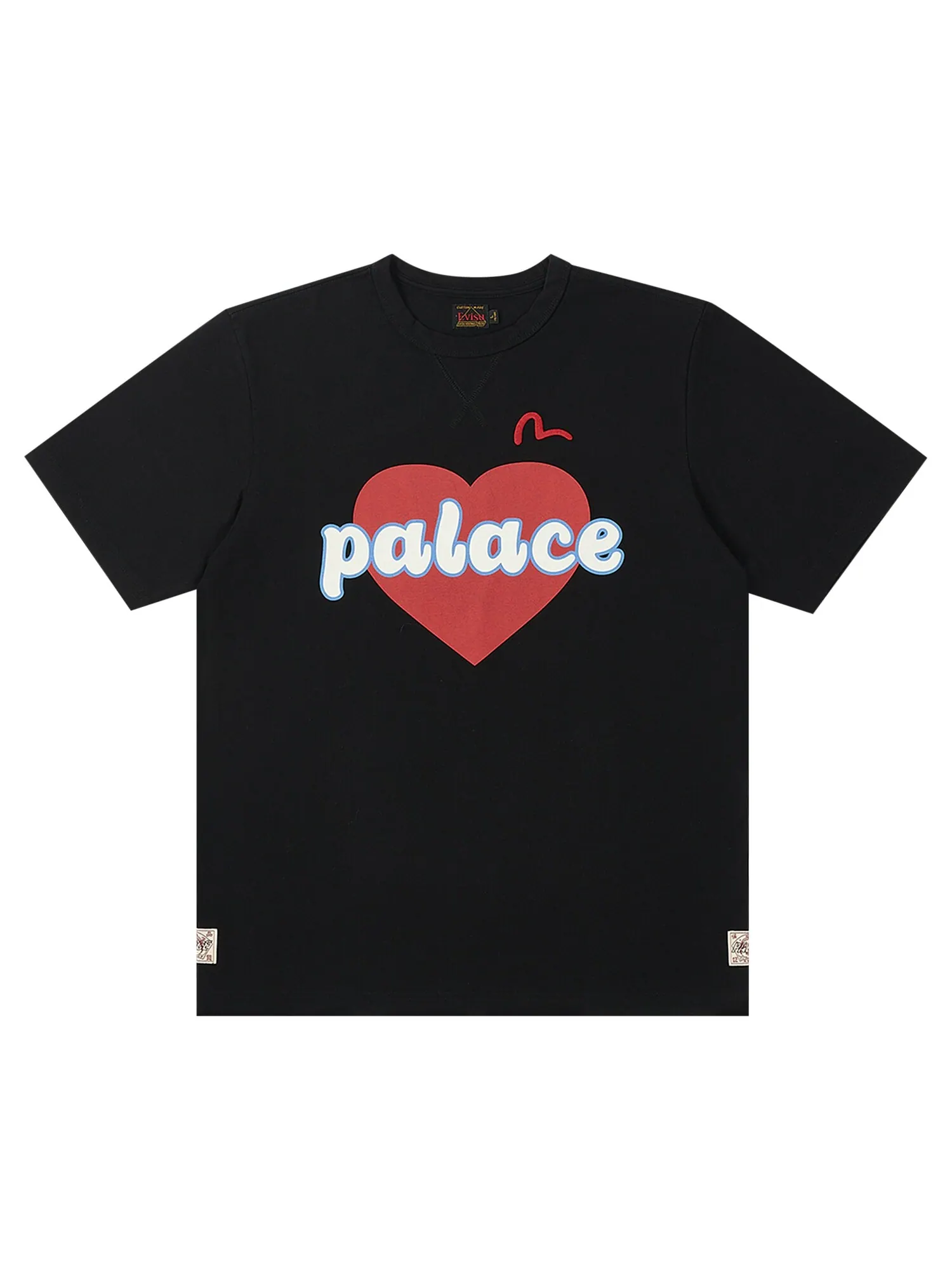 Футболка Palace x Evisu Heart — изображение 1 из 2, черный