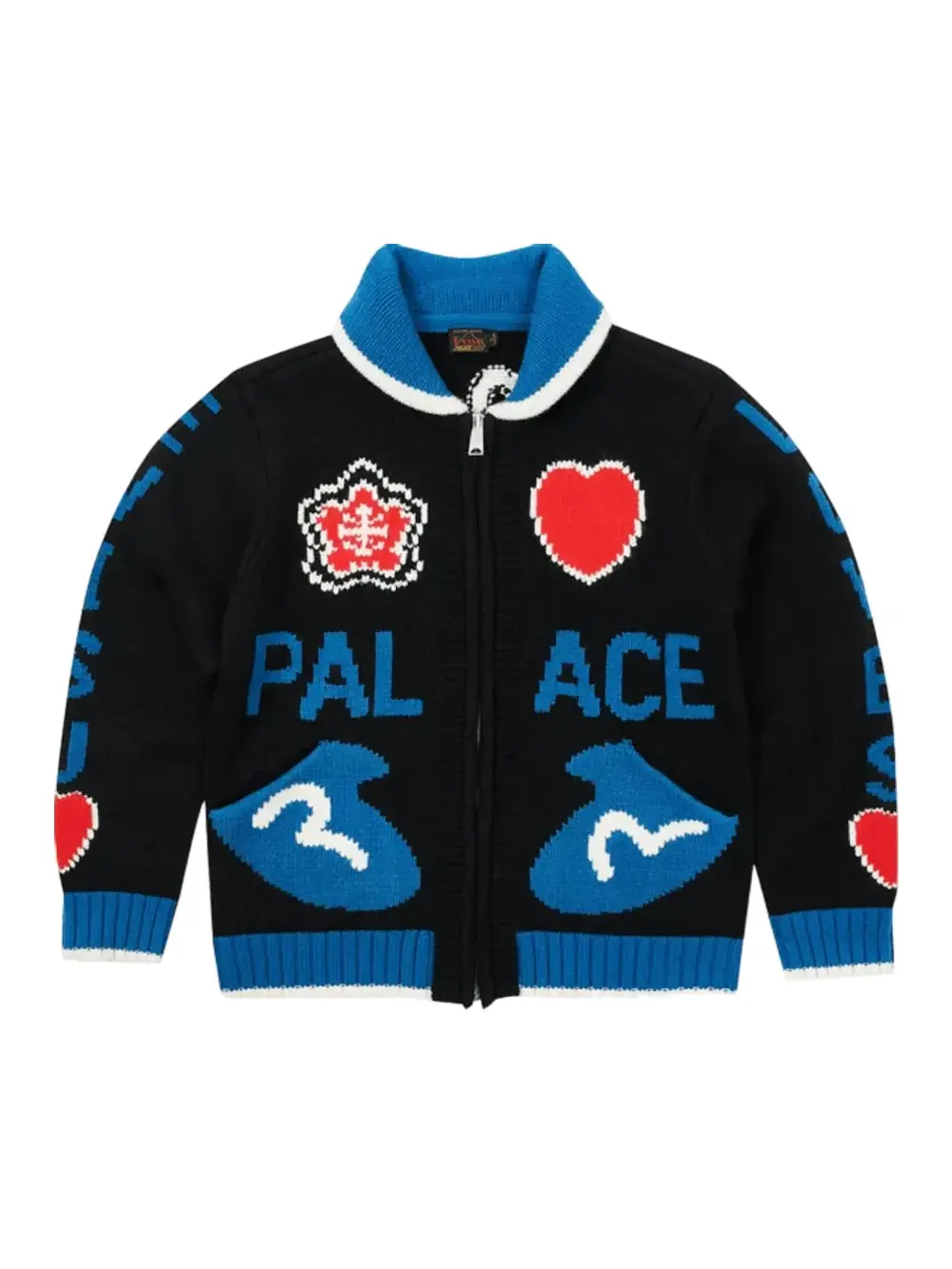 Кардиган Palace x Evisu Cowichan — черный