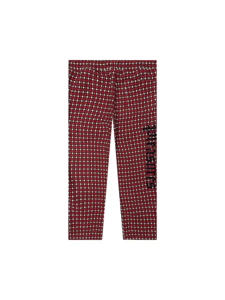 Брюки Pleasures Cross Easy Pants Red — изображение 2 из 2, красный