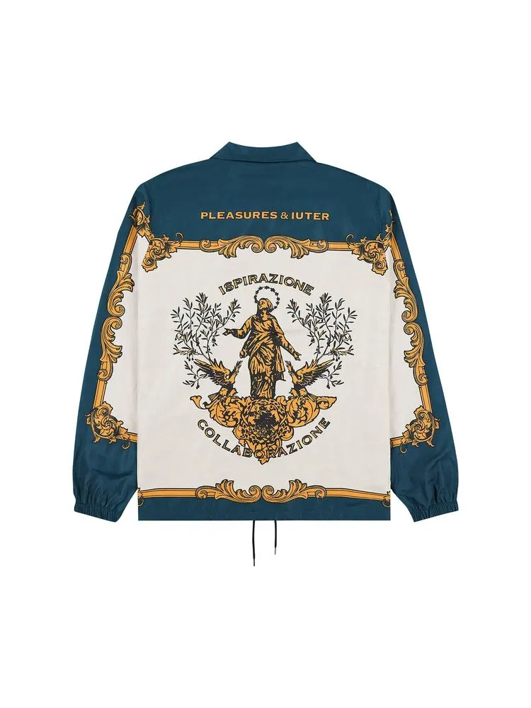 Куртка Pleasures Lorenzo Coach Jacket — изображение 2 из 2, темный зеленый
