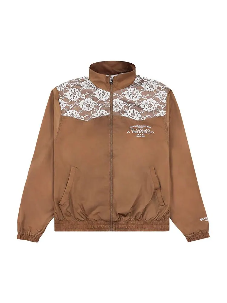 Спортивная куртка Pleasures Francesca Track Jacket — изображение 1 из 2, коричневый