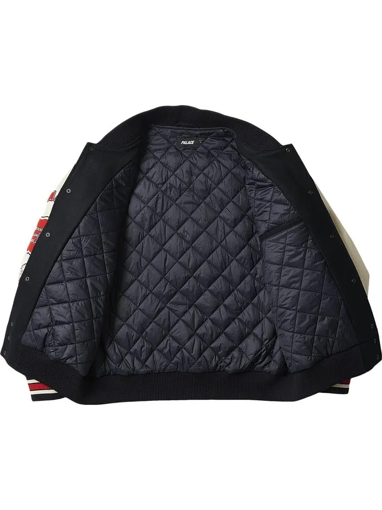 Куртка Palace Fallen Angels Varsity Jacket 'Navy' — изображение 3 из 3, синий