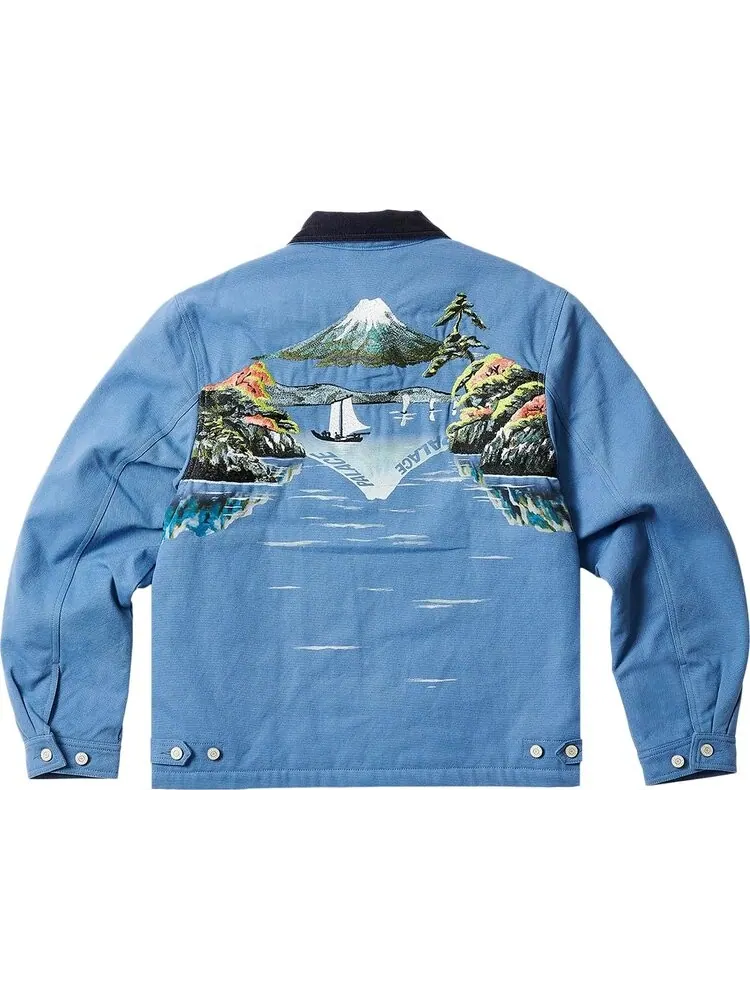 Куртка Palace Zen Work Jacket 'Spring Blue' — изображение 2 из 2, синий