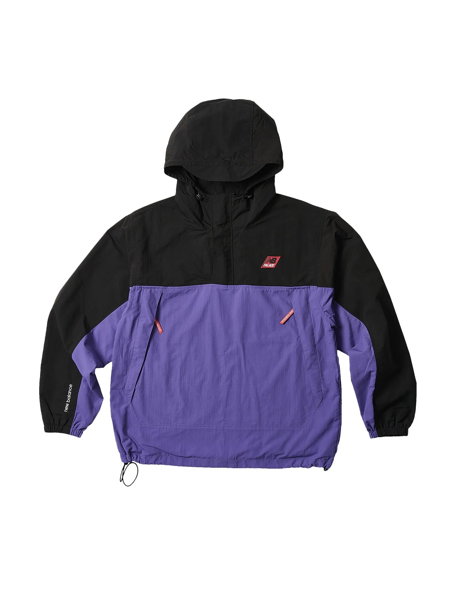 Куртка Palace x New Balance Pop Over Shell — изображение 1 из 2, черный/фиолетовый