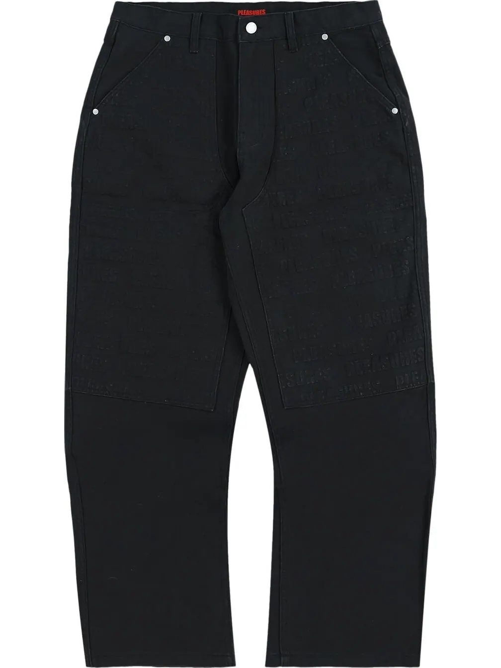 Брюки Pleasures Impact Double Knee 'Black' — 1
