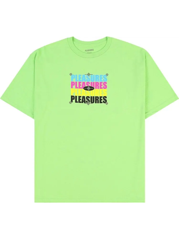Футболка Pleasures CMYK 'Lime' — изображение 1 из 2, зеленый
