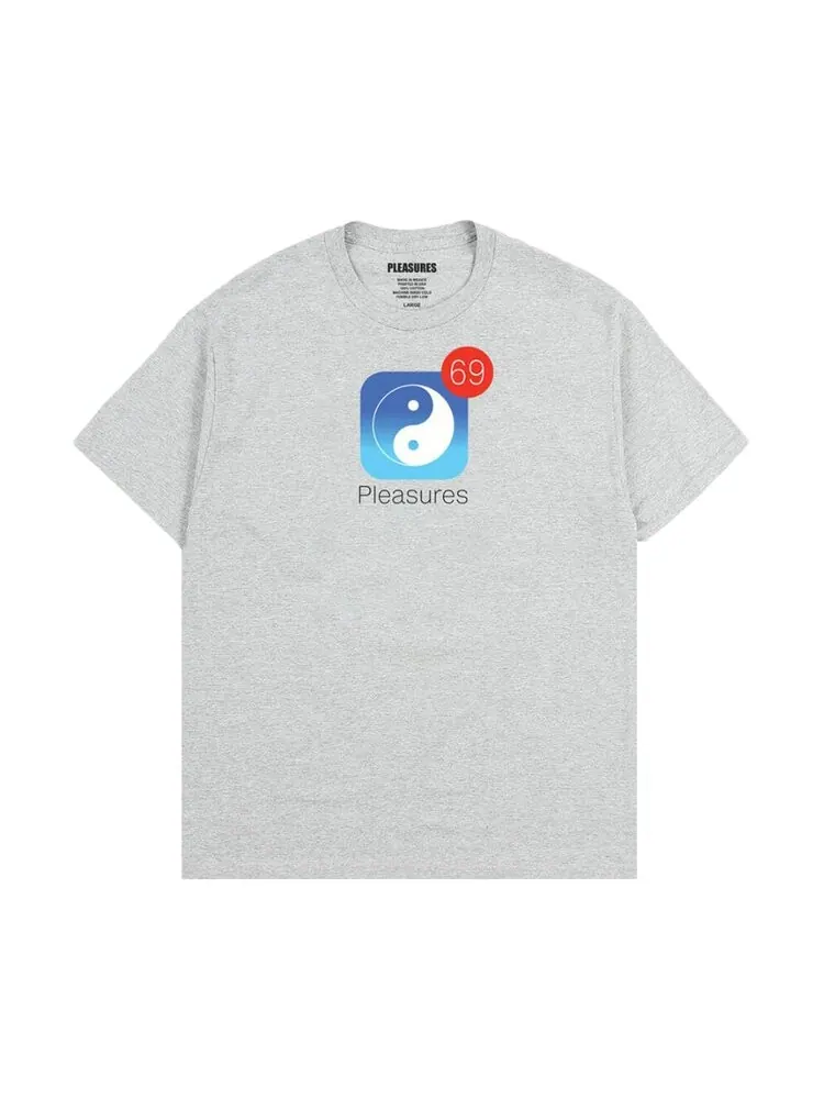 Футболка Pleasures Notify T-Shirt — изображение 1 из 1, серый
