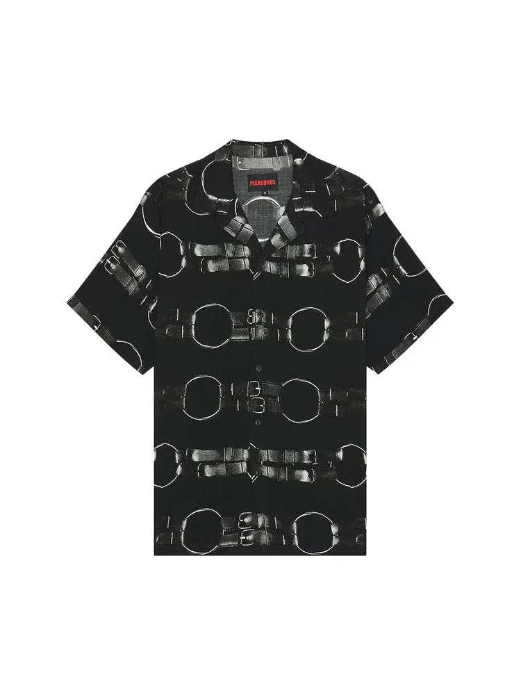 Топ Pleasures Straps Button Down — изображение 1 из 2, черный