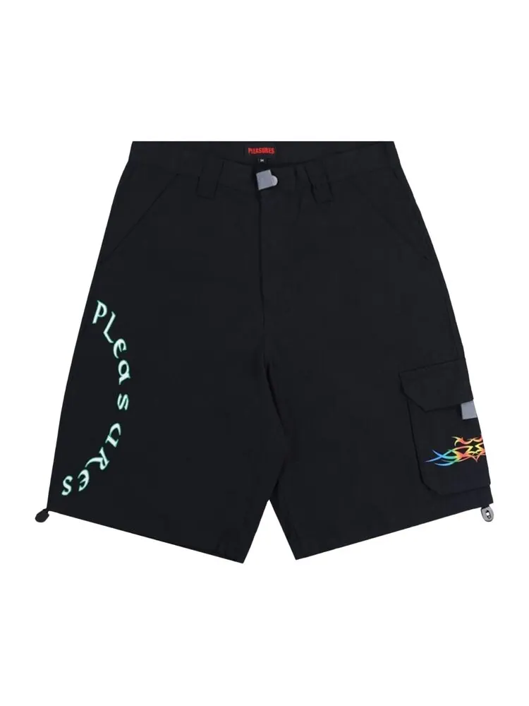 Шорты Pleasures Adventure Cargo Shorts — изображение 1 из 2, черный