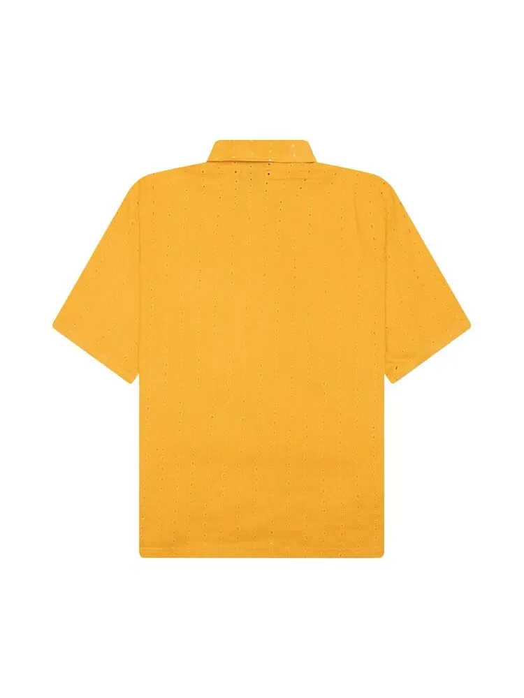 Поло Pleasures Clarity Woven Polo — изображение 2 из 2, желтый