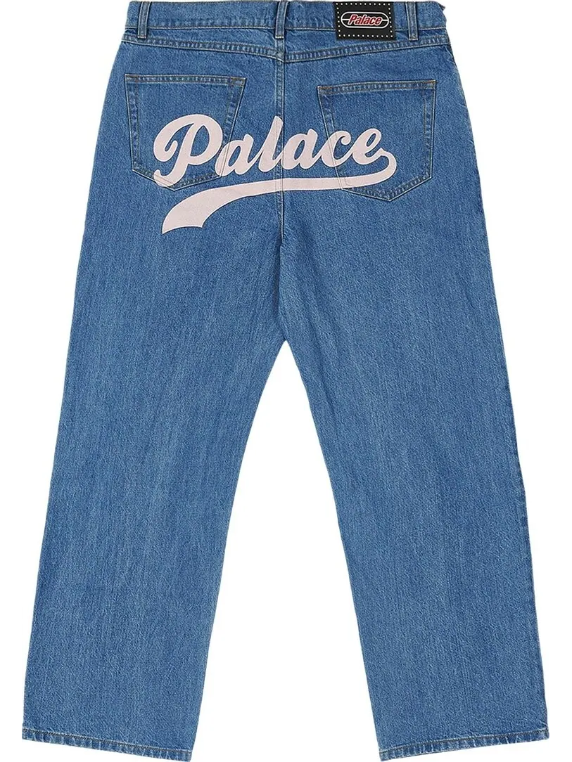 Джинсы Palace Chain Script Jean 'Stone Wash' — изображение 2 из 2, синий