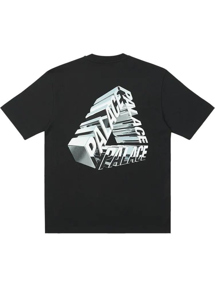 Футболка Palace Tri-Chrome T-Shirt 'Black' — изображение 2 из 2, черный