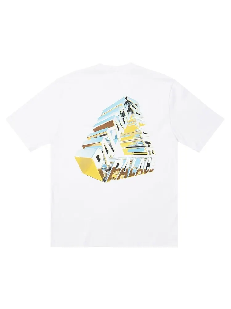 Футболка Palace Tri-Chrome T-Shirt 'White' — изображение 2 из 2, белый