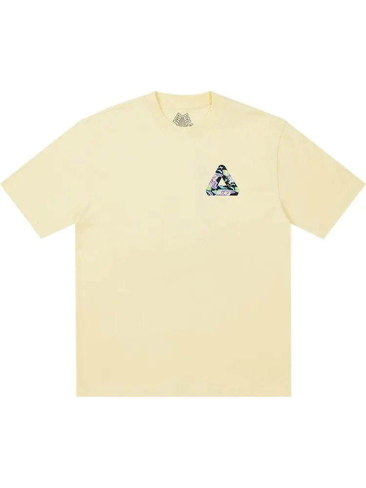 Футболка Palace Jungle Camo Tri-Ferg T-Shirt 'Mellow Yellow' — изображение 1 из 2, желтый