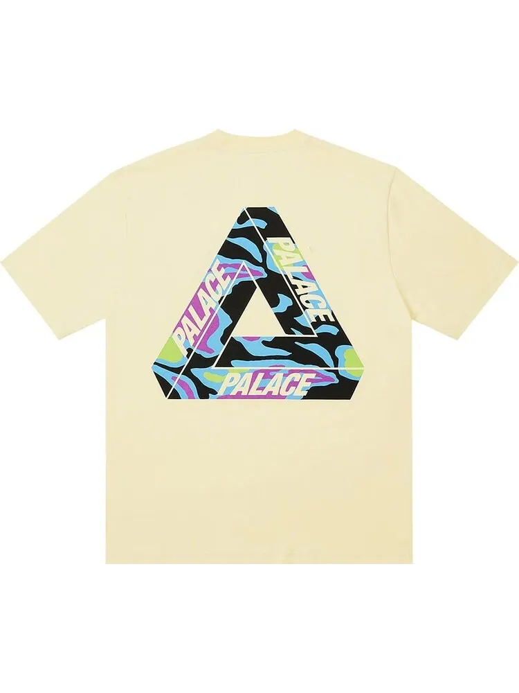Футболка Palace Jungle Camo Tri-Ferg T-Shirt 'Mellow Yellow' — изображение 2 из 2, желтый