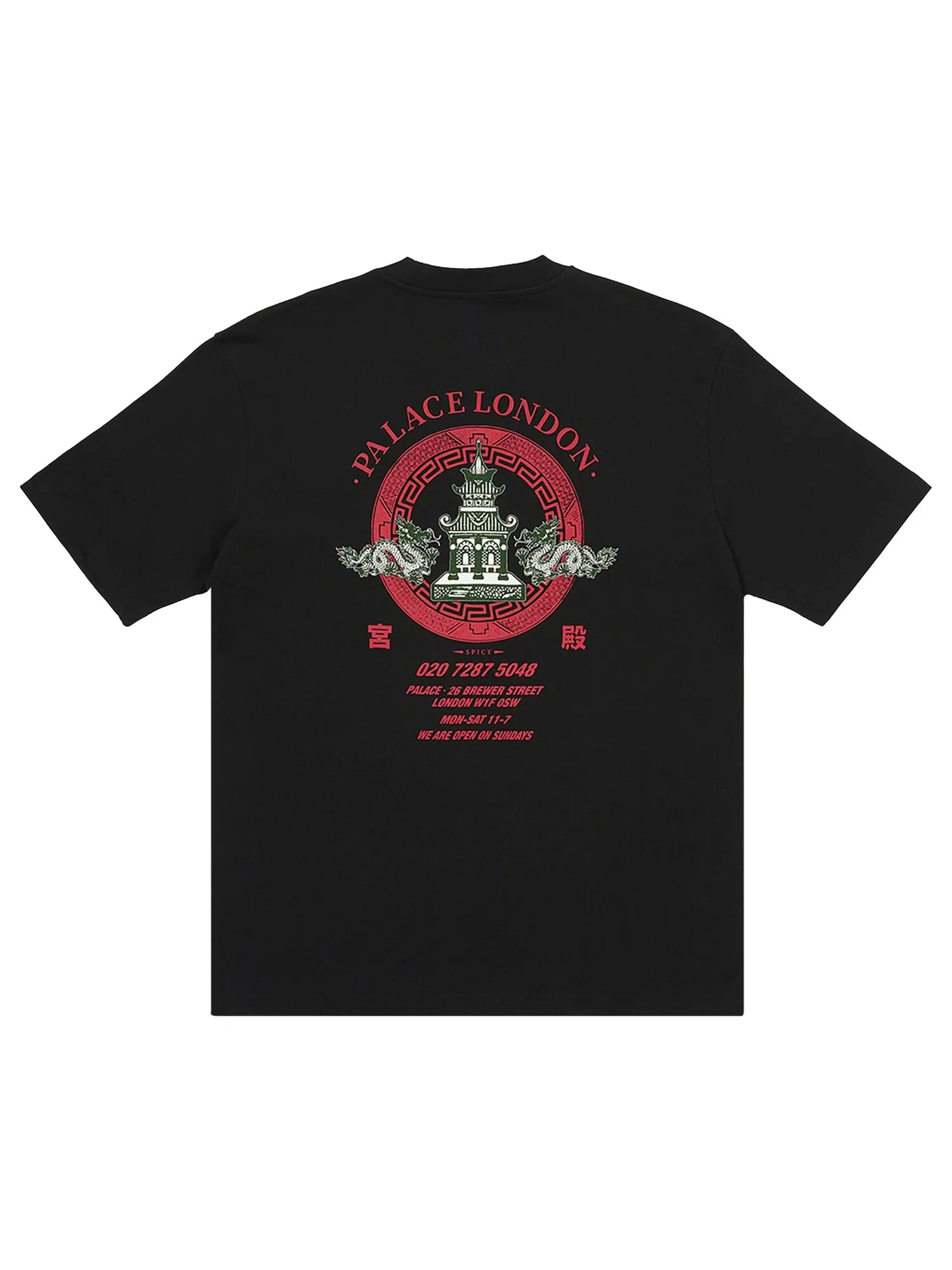 Футболка Palace Fortunate — изображение 2 из 2, черный