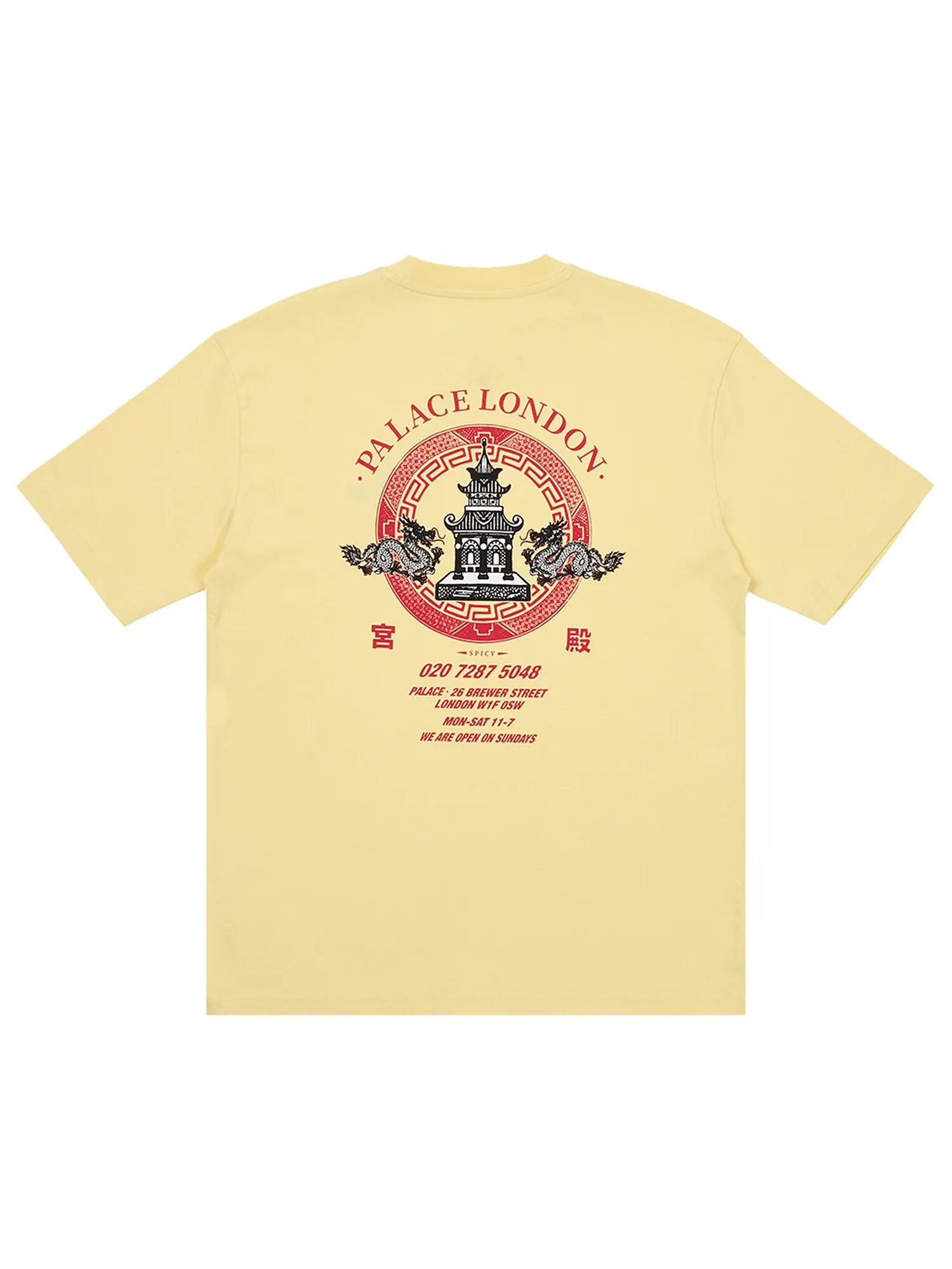 Футболка Palace Fortunate — изображение 2 из 2, меллоу-желтый
