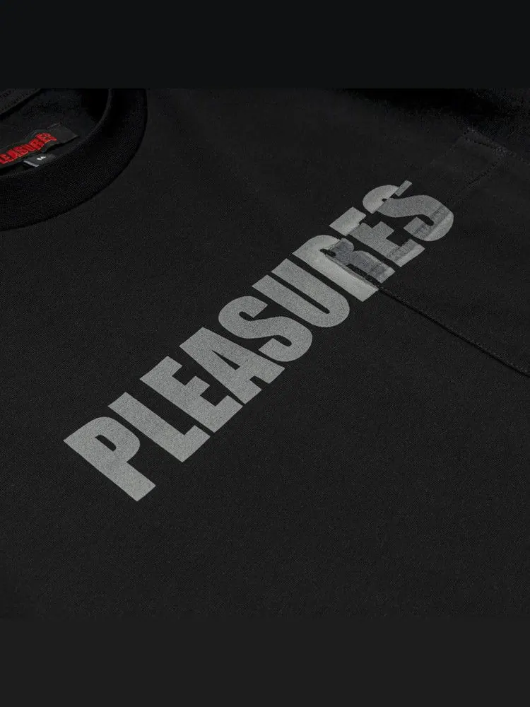 Рубашка Pleasures Impact Pocket Heavyweight Shirt — изображение 3 из 3, черный