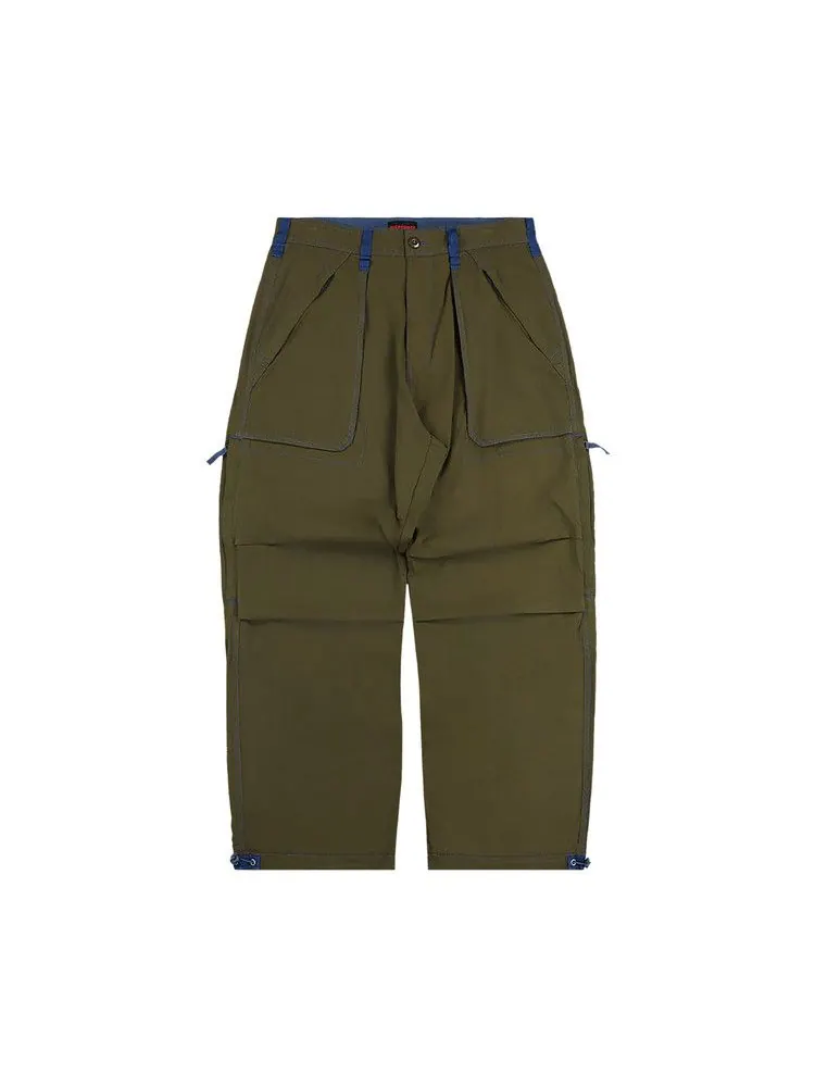 Брюки Pleasures Public Utility Pants — изображение 1 из 2, оливковый