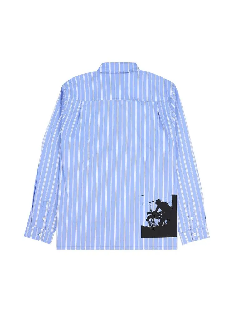 Рубашка Pleasures Fetch Long-Sleeve Shirt — изображение 2 из 2, синий