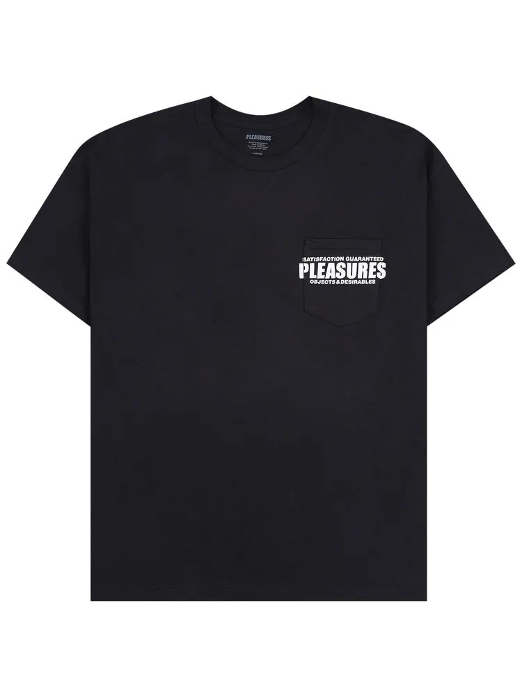 Футболка Pleasures Staff Pocket T-Shirt 'Black' — изображение 1 из 2, черный