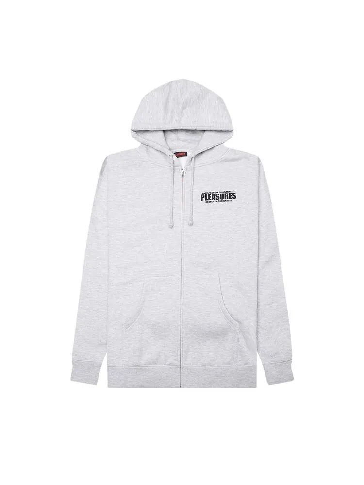Худи Pleasures Staff Zip Hoodie Heather Grey — изображение 1 из 2