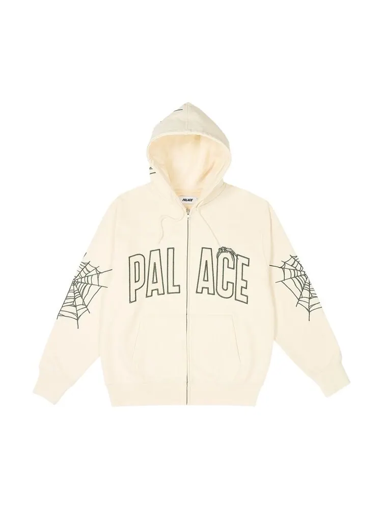 Толстовка Palace Spider Zip 'Soft White' — изображение 1 из 2, белый