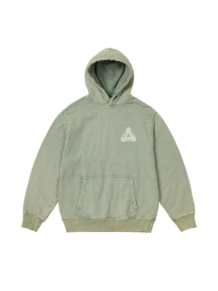 Толстовка Palace Washed Out Tri-Ferg Hood — изображение 1 из 2, зеленый