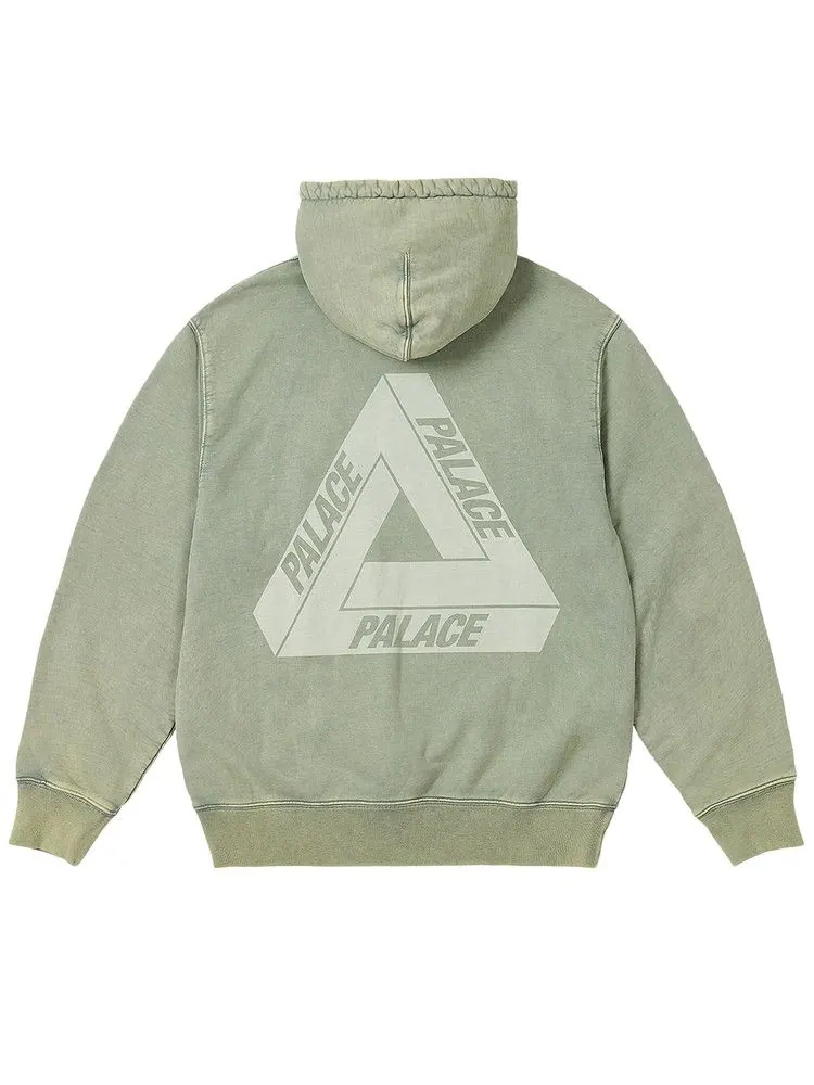 Толстовка Palace Washed Out Tri-Ferg Hood — изображение 2 из 2, зеленый