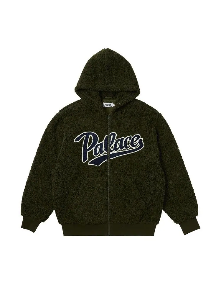 Толстовка Palace Script Hood, Huntsman — изображение 1 из 3, зеленый