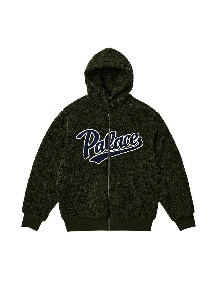 Толстовка Palace Script Hood, Huntsman — изображение 3 из 3, зеленый