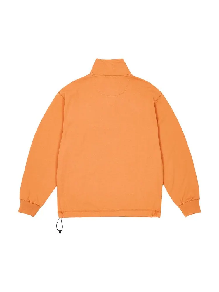 Толстовка Palace 1/4 Zip Washed Funnel — изображение 2 из 2, оранжевый