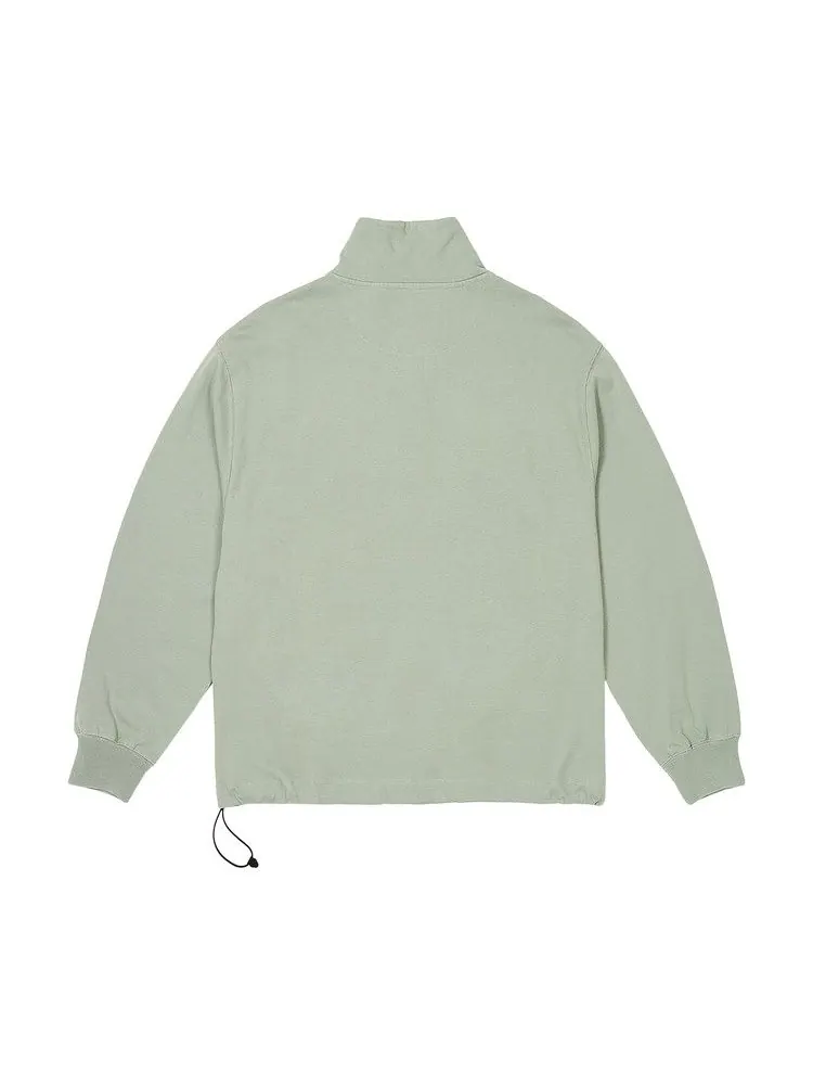 Толстовка Palace 1/4 Zip Washed Funnel — изображение 2 из 2, зеленый