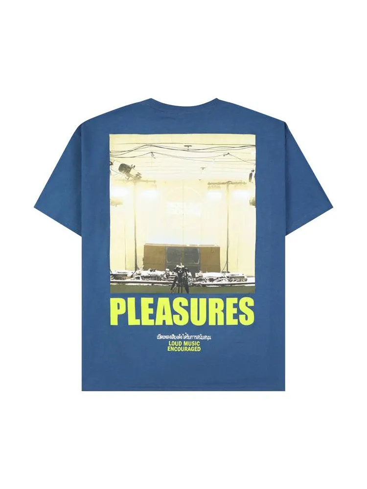 Футболка Pleasures Turntable T-Shirt — изображение 2 из 2, синий