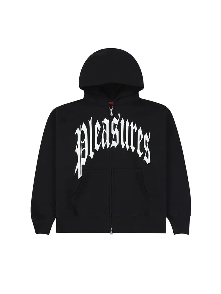 Худи Pleasures Twitch Zip Hoodie — изображение 1 из 1, черный