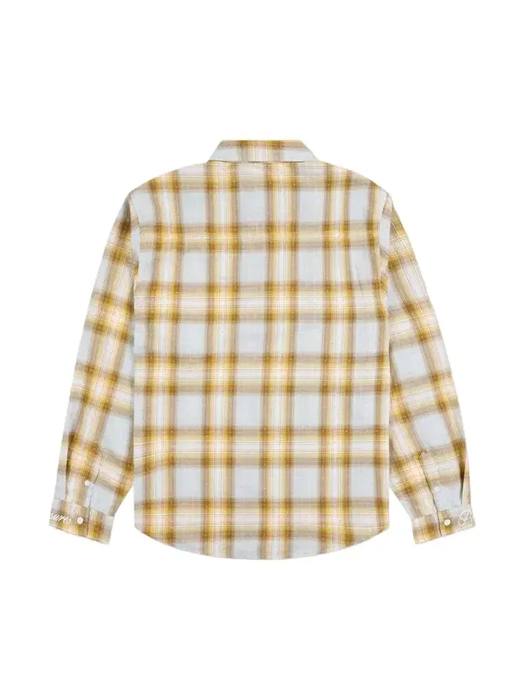 Рубашка Pleasures Dizzle Button Up — изображение 2 из 2, желтый