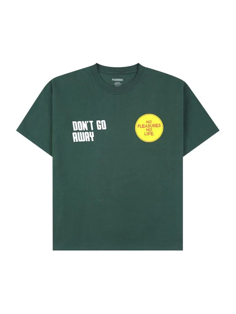 Футболка Pleasures Dont Go T-Shirt — изображение 1 из 2, лесной