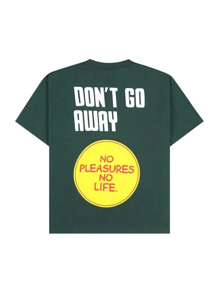 Футболка Pleasures Dont Go T-Shirt — изображение 2 из 2, лесной