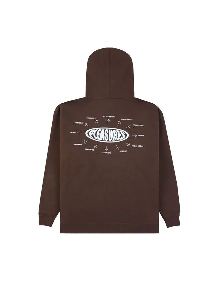 Худи Pleasures Overview Hoodie — изображение 2 из 2, коричневый