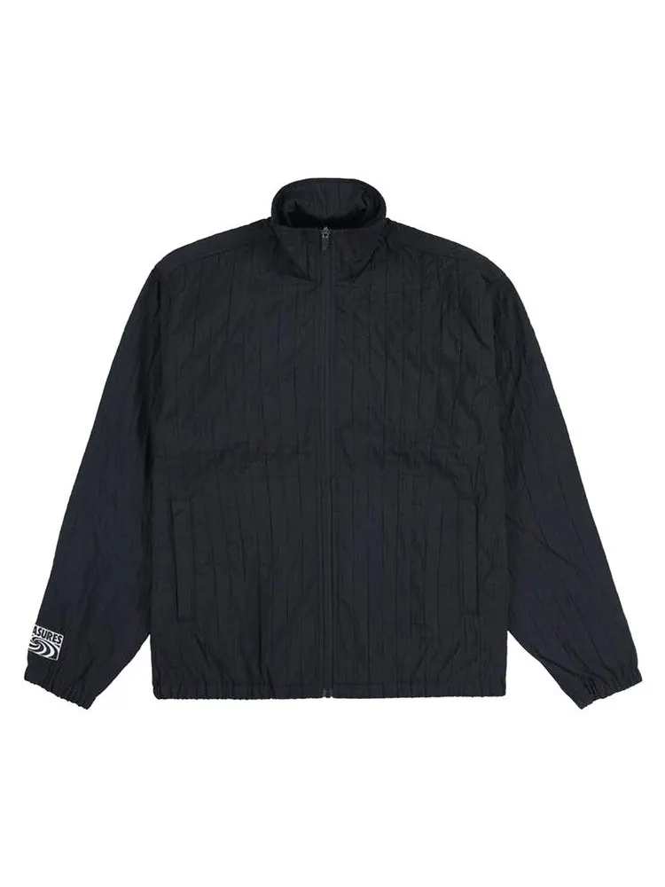 Спортивная куртка Pleasures Rescue Pleated Track Jacket — изображение 1 из 2, черный