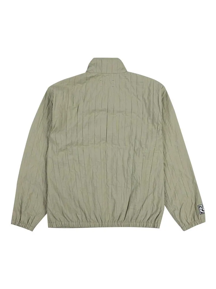 Спортивная куртка Pleasures Rescue Pleated Track Jacket — изображение 2 из 2, оливковый