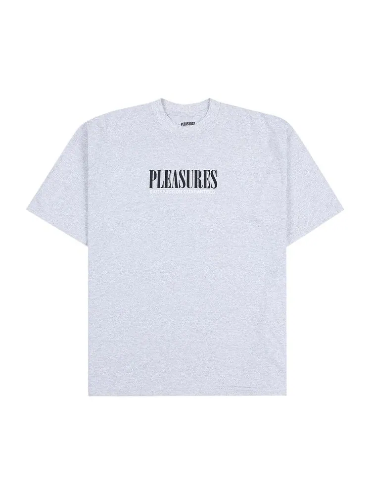 Футболка Pleasures Satisfaction T-Shirt — изображение 1 из 1, серый