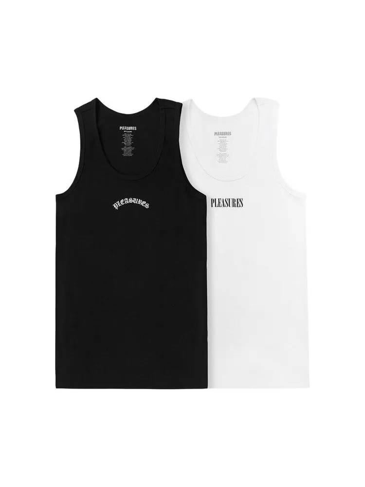 Топ Pleasures Standard Tank Top (2 Pack) — изображение 1 из 2, черный/белый
