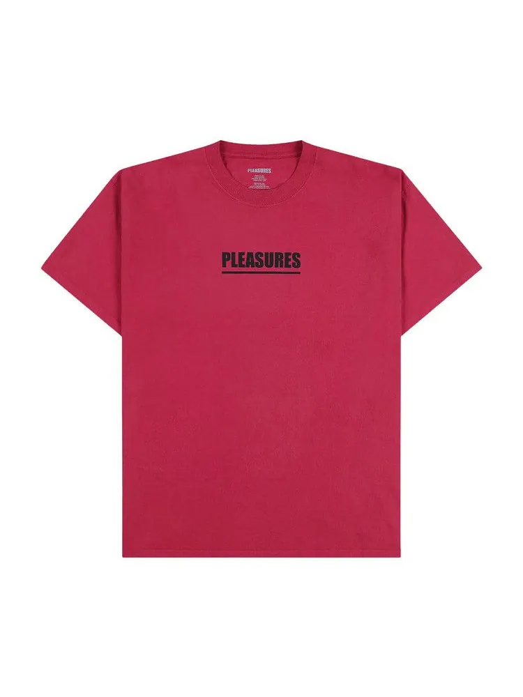 Футболка Pleasures Scripture T-Shirt — изображение 1 из 2, красный