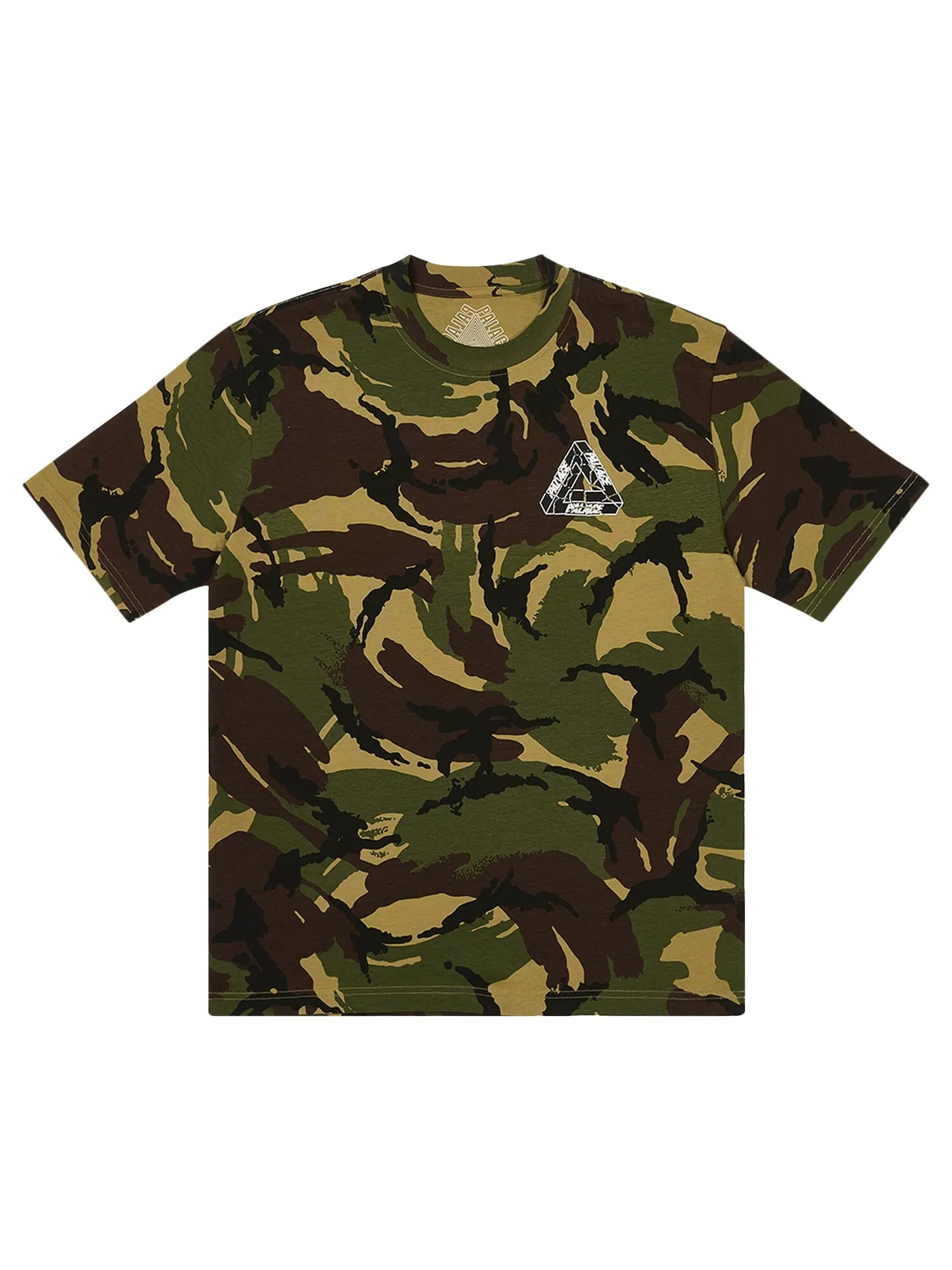 Футболка Palace с тройными рваными краями, Woodland Camo — изображение 1 из 2